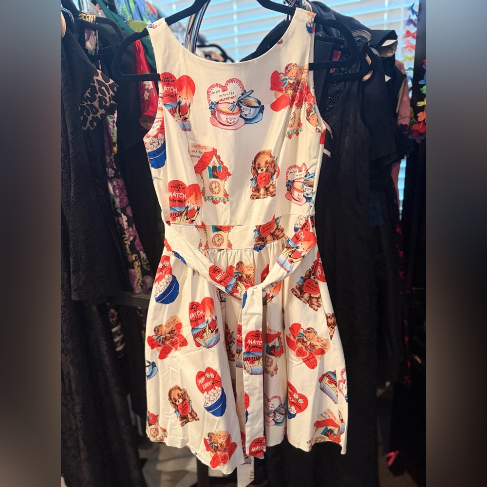 Cute Retro Style Tea Length Dress